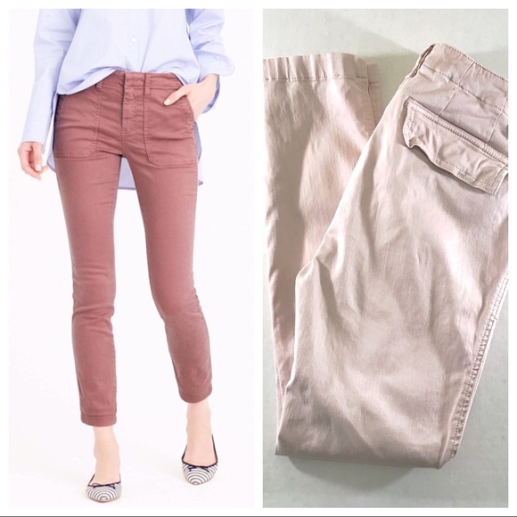 J. Crew Denim - J. Crew Light Pink Skinny Stretch Cargo Pants (27)